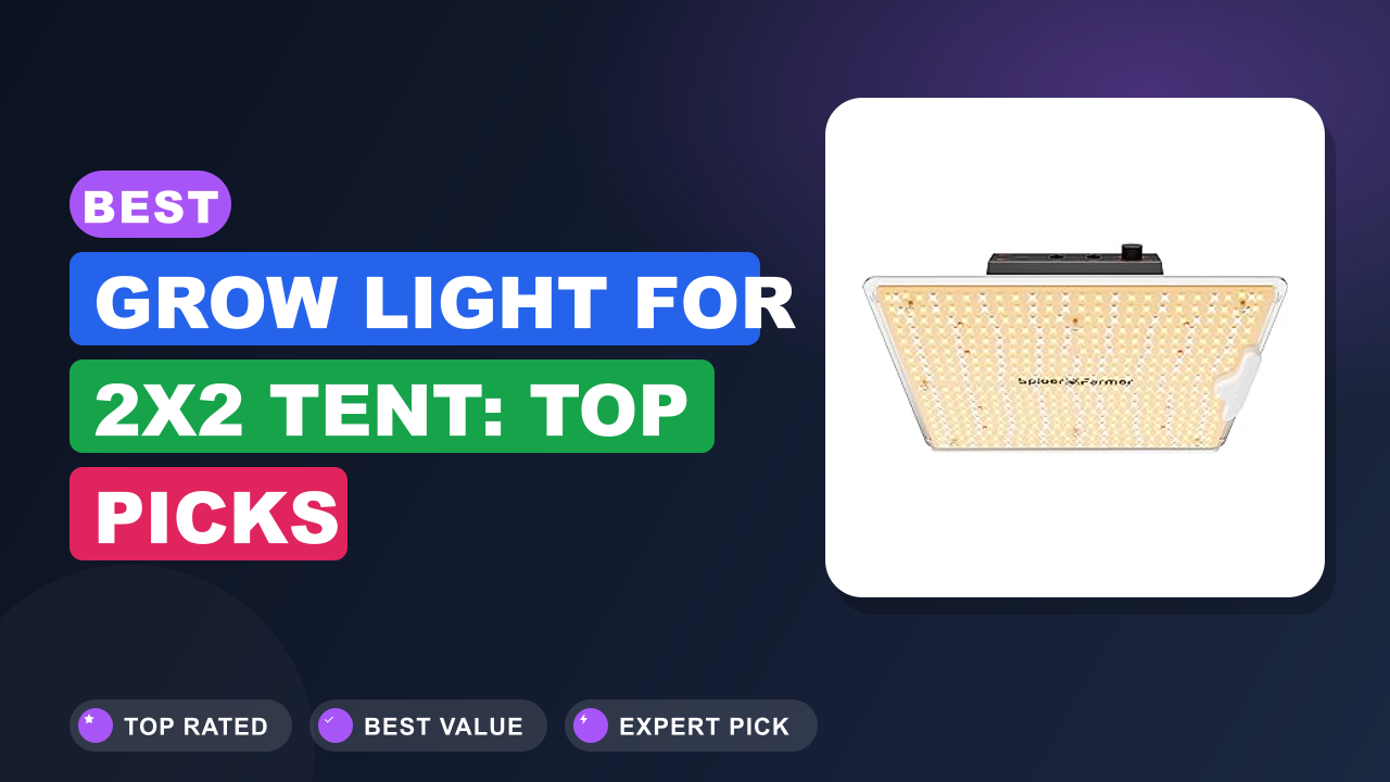 Best Grow Light for 2x2 Tent: Top Picks