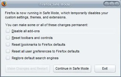 Firefox Safe Mode