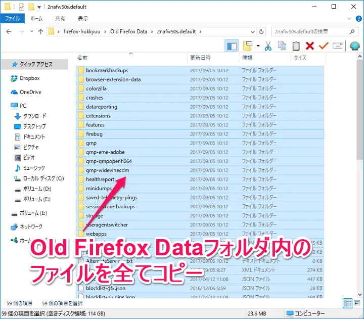 Old Firefox Data folder